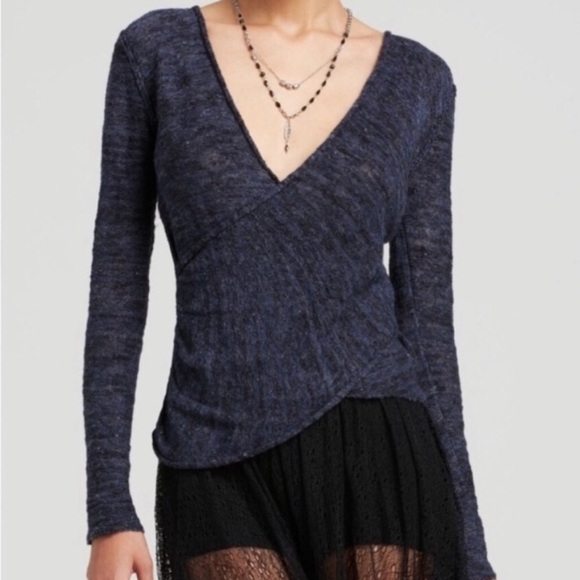 FREE People Gotham Faux Wrap Sweater - Picture 1 of 14